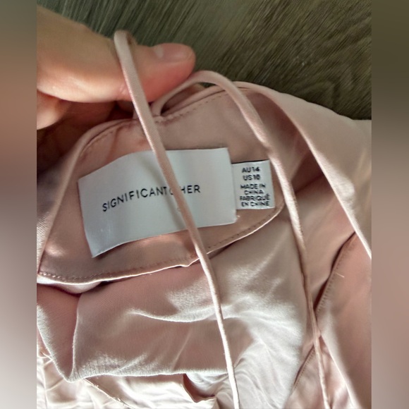 Significant Other Vienna Satin Dress Rose Pink - Picture 5 of 7